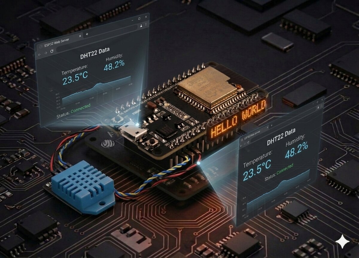 Server web temperatură